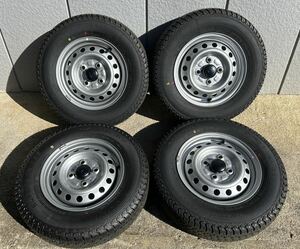 ◆ハイゼット新車外し◆23年40週製◆純正 ヨコハマ VAN355 145/80R12 80/78N LT 4本 145R12 6PR◆走行4km◆送料込み◆