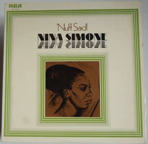 LP ソウルフル ニーナ・シモン NINA SIMONE 'Nuff Said! Soul-Jazz SHP-6020