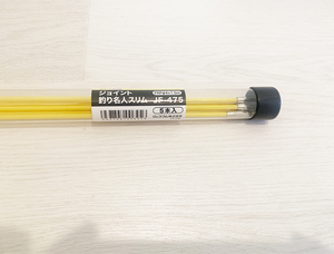 デンサン ジェフコム ジョイント釣り名人スリム FRPφ４mm×1.5m イエロー 5本入 JF-475 釣り名人 ケーブル索引 中古　送料無料