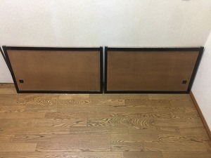 s401k　天袋　襖　ふすま　約Ｗ87.5㎝×Ｈ52㎝（49.5㎝）　左右　2枚セット　和室　昭和レトロ　引き戸　2枚組　建具　中古