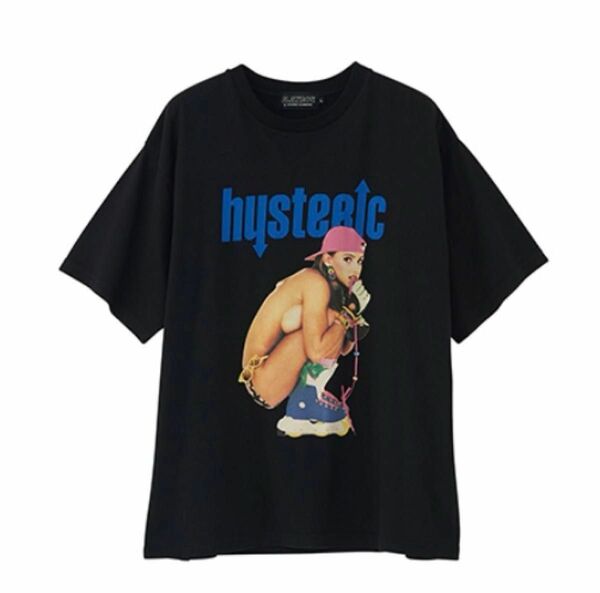 Playboy × HYSTERIC GLAMOURプレイボーイ ヒステリックグラマーコラボプリント Tシャツ 黒 ブラック