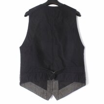 The REAL McCOY'S DOUBLE DIAMOND PRINTED STRIPE VEST sizeM グレー/ブラック ザ・リアルマッコイズ ジレ ベスト_画像3