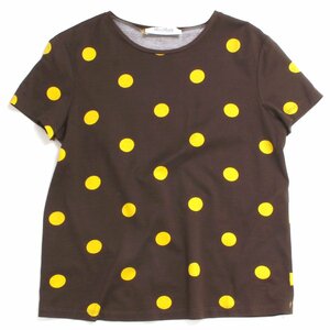 Max Mara ドットT-SH sizeS ブラウン/イエロー 19710398 マックスマーラ 半袖 Tシャツ
