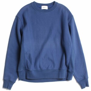 WEWILL クルーネック スウェット size2 ブルー W-007-8019 ウィーウィル