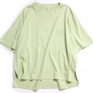 LOEWE アナグラム オーバーサイズ・ドロップショルダー・クロップド Tシャツ sizeXS グリーン S359341XA4 ロエベ　