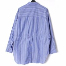 22AW PHEENY TYPEWRITER OVER SHIRT タイプライターオーバーシャツ 定価31,900円 フリーサイズ STRIPE PA22-SH03 フィーニー_画像3