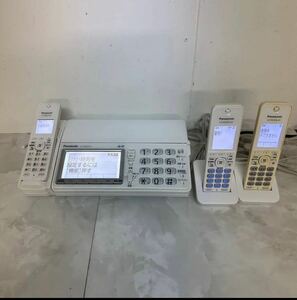 Y401★ Panasonic FAX 電話機 KX-PD604-W デジタルコードレスFAX 親機コードレス ファックス 子機2台