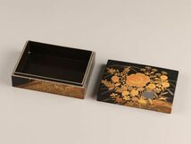 茶道具 木製漆塗 金蒔絵 平安象彦 煙草盆 時代物 極上品 初だし品 C3983_画像3