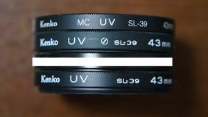 [43mm] Kenko MC UV SL-39 UVカットフィルター 380円/枚