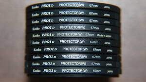[67mm] Kenko PRO1D PROTECTOR(W) 保護フィルター 780円/枚