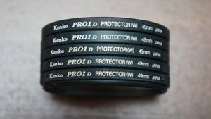 [49mm] Kenko PRO1D PROTECTOR(W) 保護フィルター 680円/枚