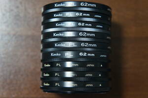 [62mm] Kenko PL 偏光フィルター 480円/枚