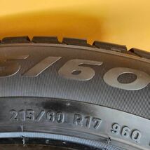 【7502】215/60R17 4本セット冬タイヤバリ山FIRELLI ICE ASIMMETRICO PLUS【2021年】_画像2