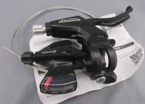 SHIMANO シマノ ST-M310 ブラック 右レバーセット 3X8S 2フィンガー シフトレバー ブレーキ 自転車 ※レターパックプラス送料無料