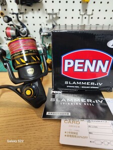 ☆売り切り☆PENN SLAMMER4 4500HS SLAMMER IV 4500HS ペンリール 3号300m 美品 機関良好