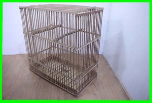 ◆中古◆竹細工　鳥かご　メジロ　竹製　鳥籠　鳥篭　鳥カゴ　ペット用品　小鳥飼育　ケージ　昭和レトロ　③