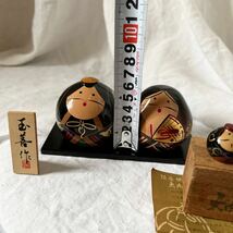 大内塗　木製　 雛人形　 セット ひな人形　 大内人形　伝統工芸　〈夫婦円満・家内安全の守り神〉置物 日本人形 郷土玩具 _画像9