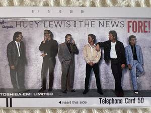 ◆Huey Lewis & The News（ヒューイ・ルイス＆ザ・ニュース） FORE! テレホンカード未使用品