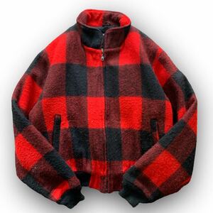 231229ABA1● 1980'S Woolrich Wool Outer ビンテージ vintage ウールリッチ アウター ウールジャケット バッファローチェック 裏ボア