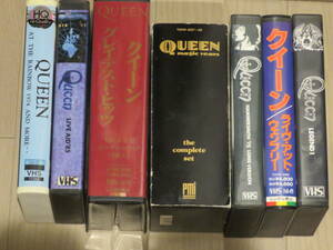 QUEEN　VIDEO クイーン　ビデオ７式(10巻)セット　ライブビデオ×４、ＰＶ集×１、ドキュメンタリー×２