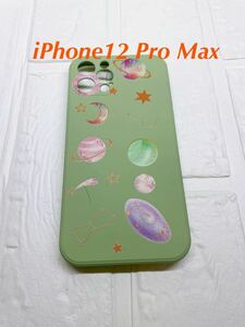 破格！！　iPhone12Promaxケース　銀河系　宇宙柄　iPhone スマホケース