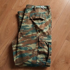  Greece army Lizard duck camouflage military do cargo pants old clothes /W38L30[L852]