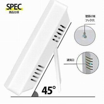デジタル温度計 卓上湿度計 温湿度計 コンパクト 置き掛け両用タイプ_画像6