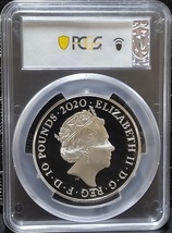 【準最高鑑定】2020年 英国 ロイヤルミント エルトン・ジョン 10ポンド 5オンス 銀貨 PCGS PR69 DCAM_画像2