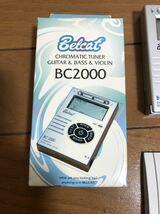 動作品☆BELCAT CHROMATIC TUNER BC2000 BC-2000/SV ギター ベース バイオリン チューナー_画像2