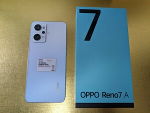 Reno7 A 6.4インチ メモリー6GB ストレージ128GB ドリームブルー ワイモバイル版　本体