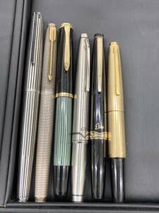 【♯5387】万年筆おまとめ 6点　PILOTパイロット3点　PELIKANペリカン　PARKERパーカー　Sailorセーラー　18WG刻印　14K刻印