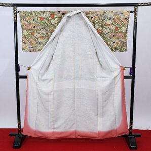 小紋 着物 袷 辻が花 縮緬 身丈155cm 裄丈64cm ★ kb-5317 桜庭呉服店の画像8