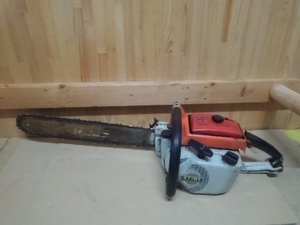 STIHL　スチール　エンジンチェンソー　041AV　バー50cm　チェーンソー　パーツ取り　佐川140サイズ　DIY　木工用