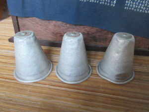 シェーカーカップ（3個）金属製　大道芸ジャグリング
