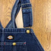 【FA096】Dickies W42 L30 大きいサイズ ビッグサイズ オーバーオール デニム メンズブランド古着 ディッキーズ 送料無料_画像4