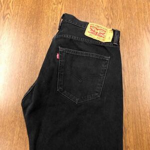 【FA234】Levi's 501 W36 L36 定番ストレート ブラック ジーンズ ジーパン デニムパンツ 黒色 メンズブランド古着 リーバイス501 送料無料