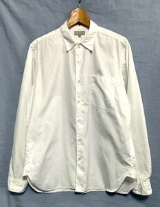 ★美品　MARGARET HOWELL マーガレットハウエル　高密度コットン レギュラーカラーシャツ 日本製 ホワイト L