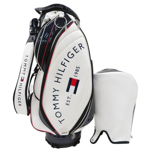 【1円】TOMMY HILFIGER GOLF トミー ヒルフィガーゴルフ カートキャディバッグ 9.0型 [240101102656]