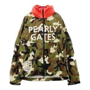 PEARLY GATES パーリーゲイツ インナー付き2WAYジャケット カモフラ カーキ系 5 [240101105405] ゴルフウェア メンズ