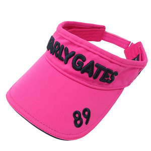 PEARLY GATES Pearly Gates sun visor Nico Chan embroidery pink series FR [240101102918] Golf wear 