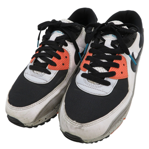 NIKE ナイキ DC9845-100 AIR MAX 90 スニーカー ホワイト/ターフオレンジ/アクアマリン 28 [240101099018] メンズ