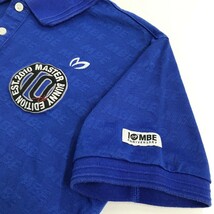 MASTER BUNNY EDITION マスターバニーエディション 半袖ポロシャツ 10周年モデル 総柄 ブルー系 4 [240001923151] ゴルフウェア メンズ_画像5