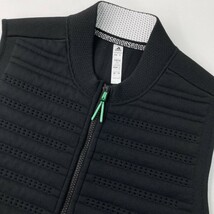 ADIDAS GOLF アディダスゴルフ 2021年モデル ニット ジップベスト ブラック系 M [240101105660] ゴルフウェア メンズ_画像3