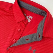 UNDER ARMOUR アンダーアーマー 1290140 半袖ポロシャツ ロゴプリント レッド系 SM [240101109176] ゴルフウェア メンズ_画像5