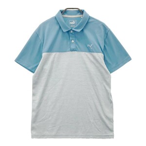 PUMA GOLF プーマゴルフ 半袖ポロシャツ ブルー系 M [240101109632] ゴルフウェア メンズ