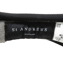 ST ANDREWS セントアンドリュース クリップサンバイザー ブラック系 S/M [240101107486] ゴルフウェア_画像5