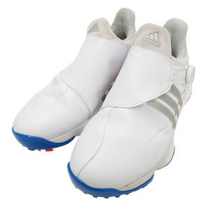 【1円】ADIDAS GOLF アディダスゴルフ GY5342 ツアー360 22 ボア ゴルフシューズ ホワイト系 25.0cm [240001834921]