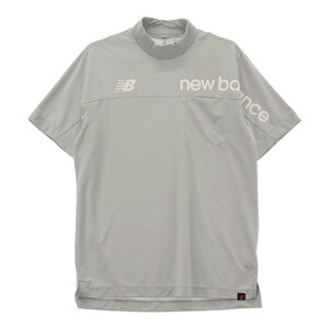 【新品】NEW BALANCE ニューバランス 2022年モデル ハイネック 半袖Tシャツ グレー系 4 [240001961440] ゴルフウェア メンズ