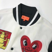 BEAMS GOLF ビームスゴルフ × Keith Haring 2021年モデル 裏地付 フリースジャケット ホワイト系 L [240001972681] ゴルフウェア メンズ_画像3