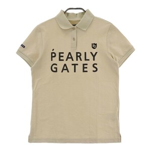 PEARLY GATES パーリーゲイツ 半袖ポロシャツ ベージュ系 1 [240001968713] ゴルフウェア レディース